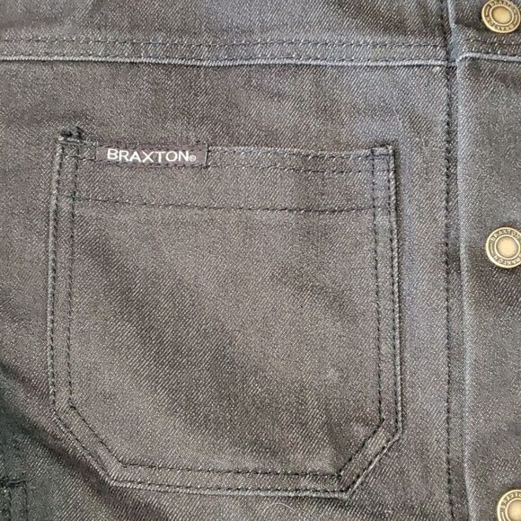 Vintage Braxton Special Reserve Dark Sonewashed Denim Jacket Size L - Picture 2 of 7